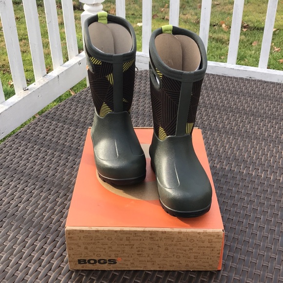 Bogs Insulated Waterproof Boots, Toddler 10, 11, Neo Classic Big Geo, Boys - Picture 15 of 15